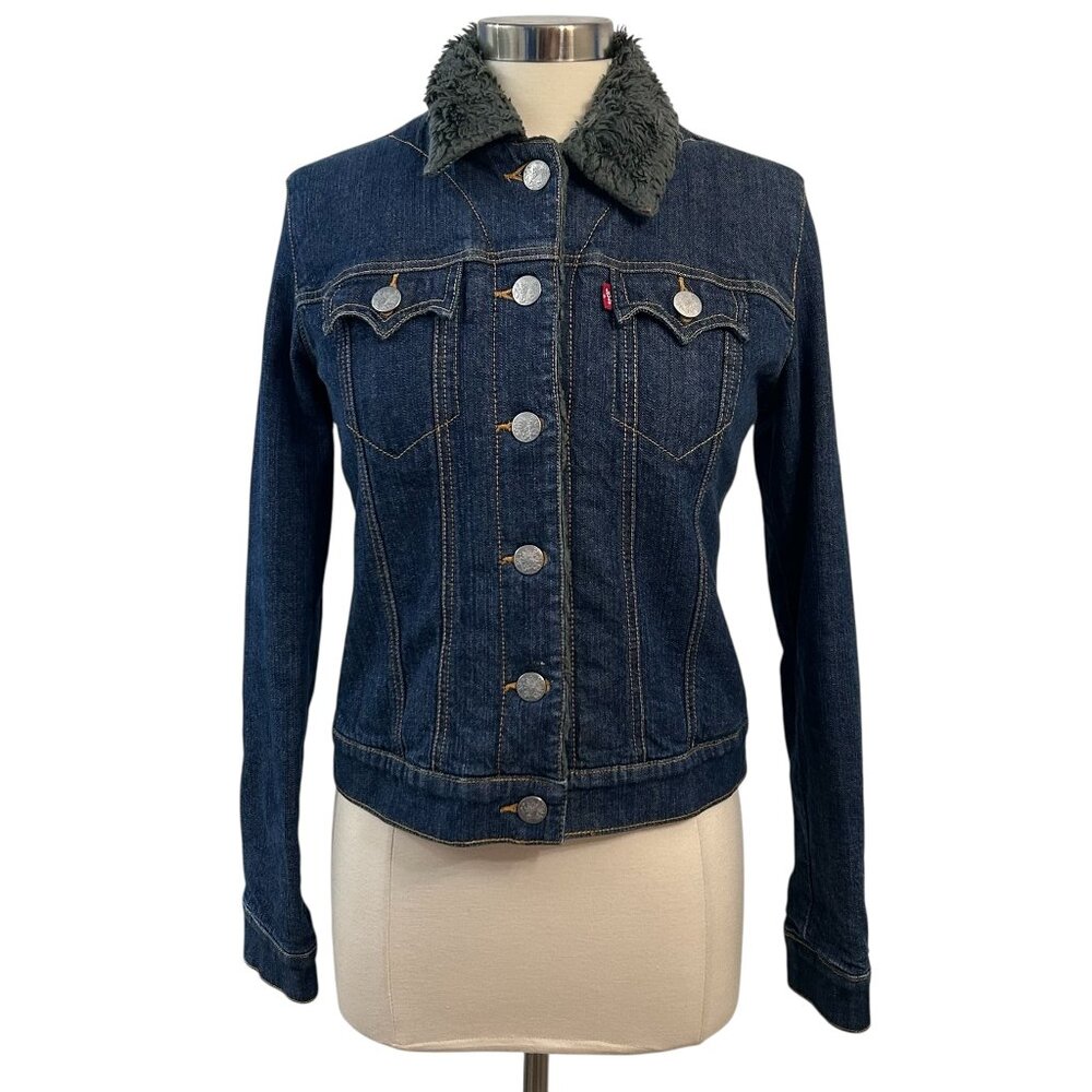 LEVI'S Lined Trucker Denim Jacket Medium
